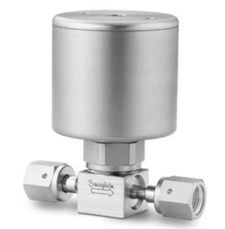 316L VIM-VAR UHP High-Pressure Diaphragm-Sealed Valve, 1/4 in. Male Swagelok VCR Fitting, 