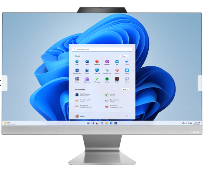 Asus A3402WV A3 Touch AiO Desktop ? 23,8?, i7, 16GB de RAM, 512GB SSD, Win 11 Home