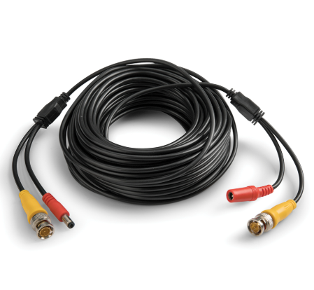 Cabo Rg59 - Power Mil17 20M Lead com Bnc moldado e conexões de alimentação CRG59MILPX/2