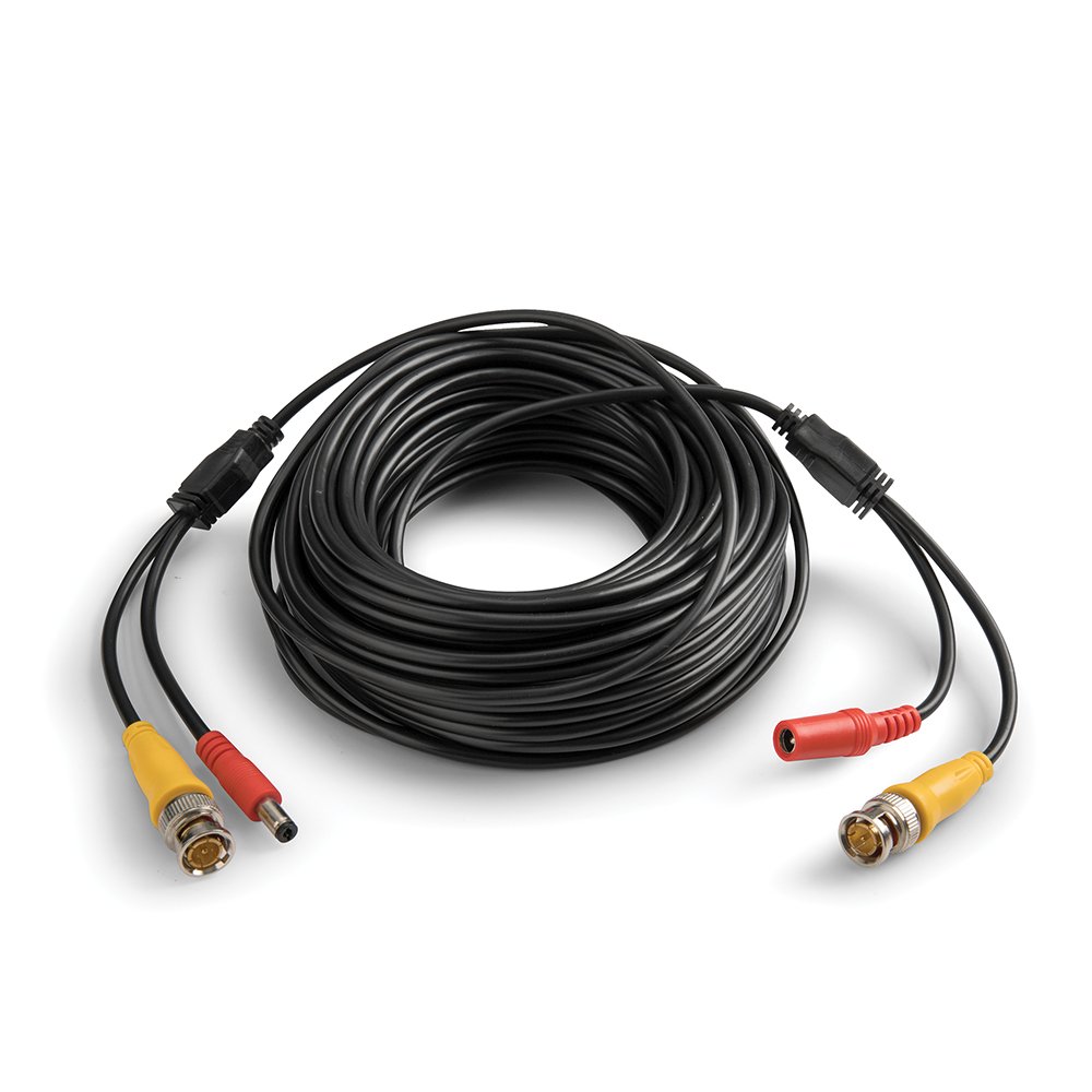 Cabo Rg59 - Power Mil17 20M Lead com Bnc moldado e conexões de alimentação CRG59MILPX/2