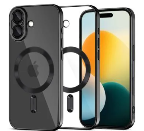 Capa MagFlex para iPhone 17 Tech-Protect - Compatível com MagSafe - Transparente / Preto