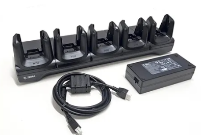 Carregador de dispositivo m?vel interno Zebra com 5 compartimentos, preto CRD-MC2X-5SCHG-0