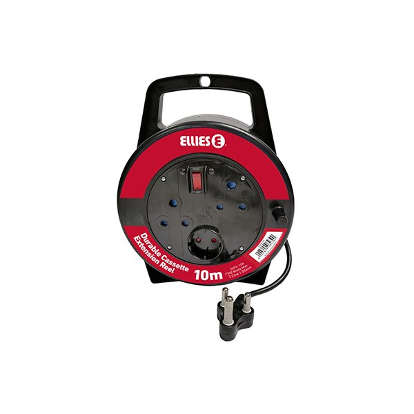 Carretel de extensão de cassete durável de 3 vias 10m