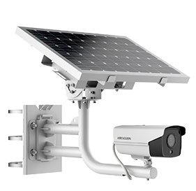 Configuração de câmera de segurança com energia solar ColorVu de 4 MP