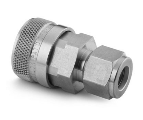 Corpo de Engate Rápido de Passagem Plena Série QF4 em Aço Inoxidável 316