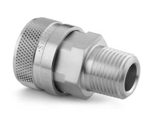 Corpo de Engate Rápido de Passagem Plena Série QF4. SS-QF4-B-4PM