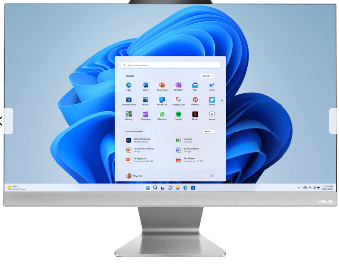 Desktop Asus A3402WBA AiO Touch ? i5, 8 GB de RAM, SSD de 512 GB, Win 11 Home