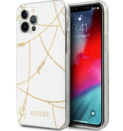 GUESS Capa iPhone 12 Pro Max Gold Chain