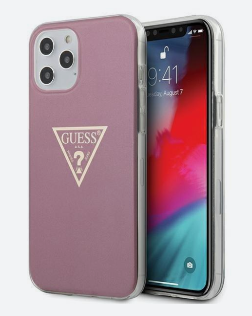 GUESS Capa Rosa Iphone 12 Pro Max