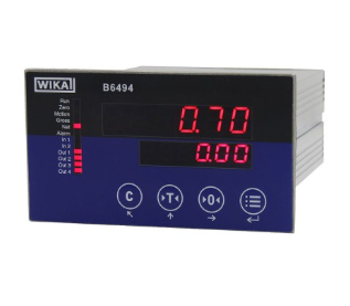 Instrumento de medição industrial mV/V Com visor multifuncional