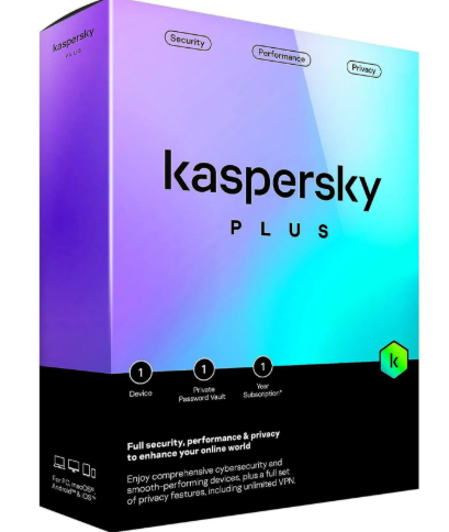 Kaspersky Plus ? 12 meses para 5 usuários (cópia física)