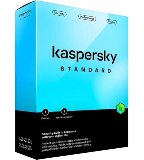 Kaspersky Standard ? 12 meses 1 usuário (cópia física)