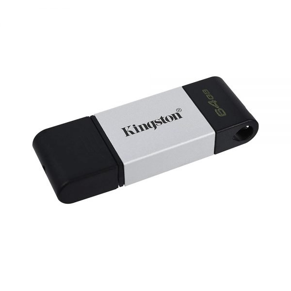 Kingston DataTraveler 80 64GB USB Type-C Flash Drive (DT80 / 64GB), Metal