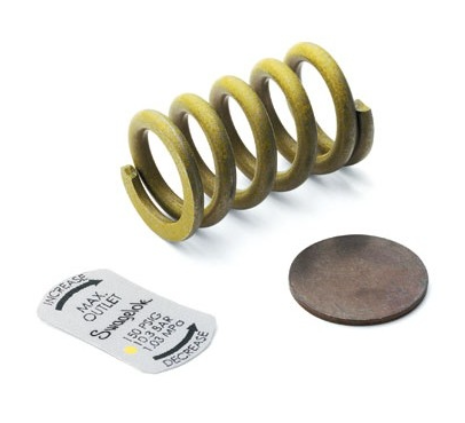 Kit de mola para regulador de gas Série HH de Alta Pureza e Alta Vazão, Vácuo a 25 psig (1