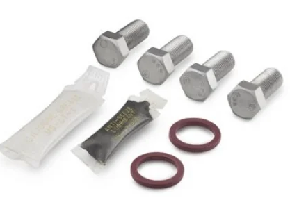 Kit de Vedação para Flange em Fluorcarbono FKM e Kit de Parafusos em Aço Inoxidável para M