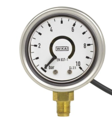 Manômetro de tubo de Bourdon com sinal de saída