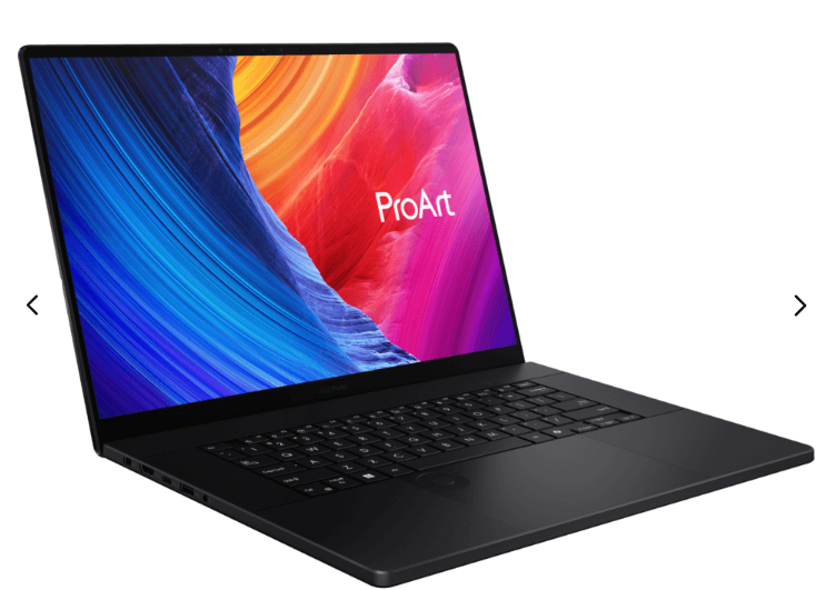 Notebook Asus ProArt StudioBook H7606WI 16? com tela sensível ao toque ? Ryzen 9, 64 GB de