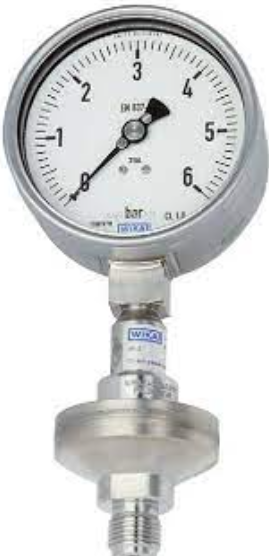 Sistema de monitoramento de diafragma com conexão roscada