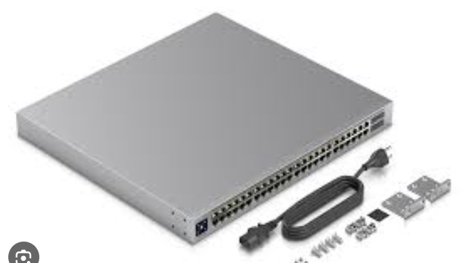 Switch gerenci?vel Ubiquiti UniFI USW-PRO-48-POE de 48 portas, 600 W, Gigabit 48PoE 4SFP+