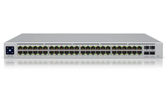 Switch gerenci?vel Ubiquiti UniFI USW-PRO-48-POE de 48 portas, 600 W, Gigabit 48PoE 4SFP+