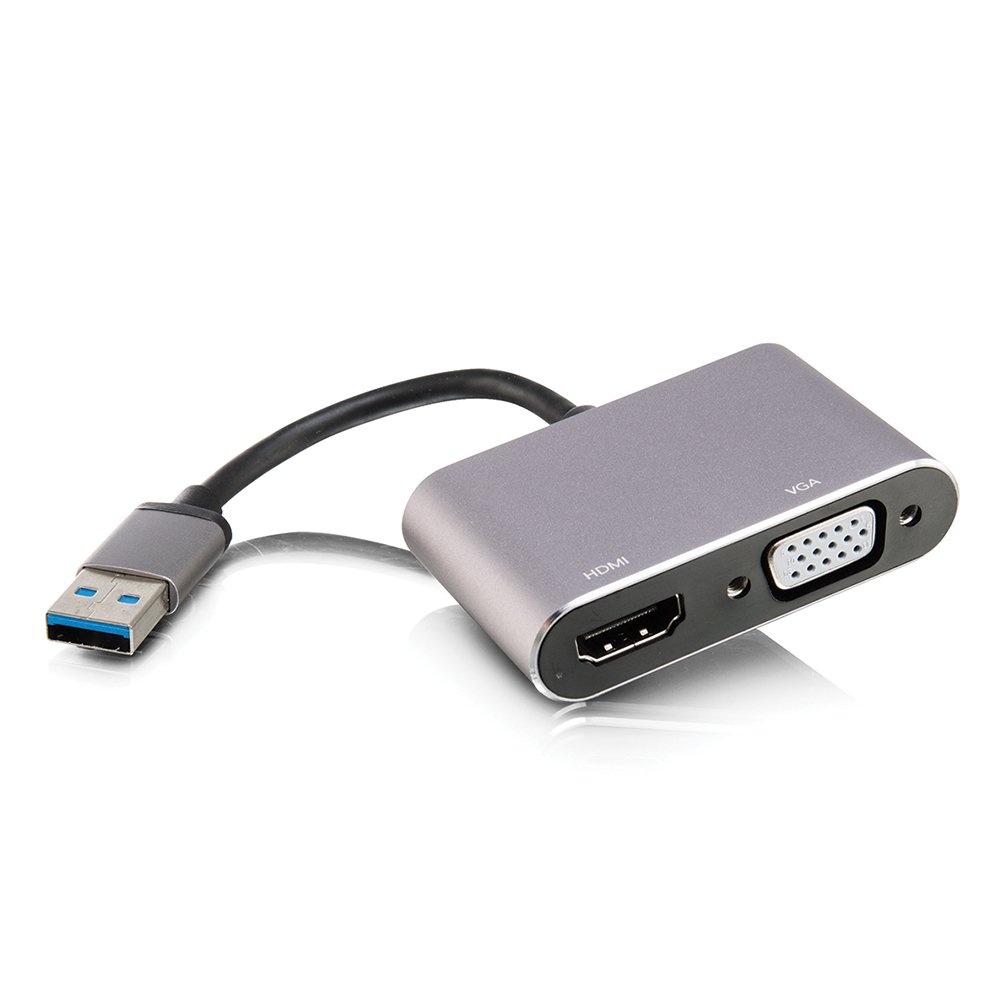USB3.0 to VGA+HDMI Converter