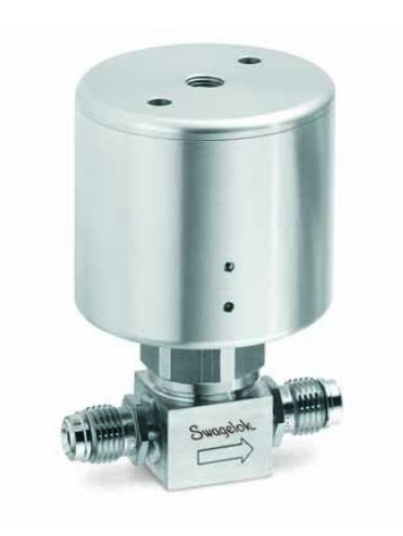 Válvula de alta pressão 316L VIM-VAR UHP selada por diafragma, encaixe macho Swagelok VCR 