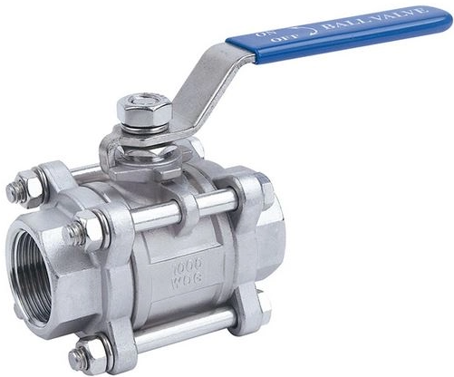 Válvula de esfera para tubulação, design de corpo dividido