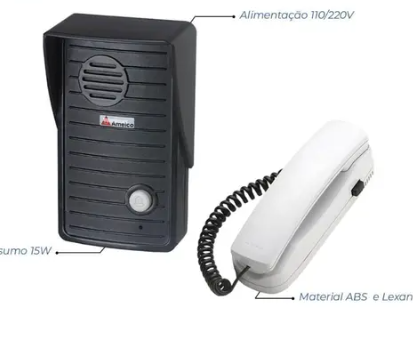 X910 Porteiro eletrónico com detecção de pacote de botão único